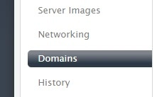 domains link in manage.liquidweb.com highlighted