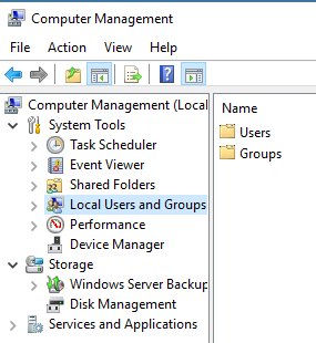 Local Users and Groups