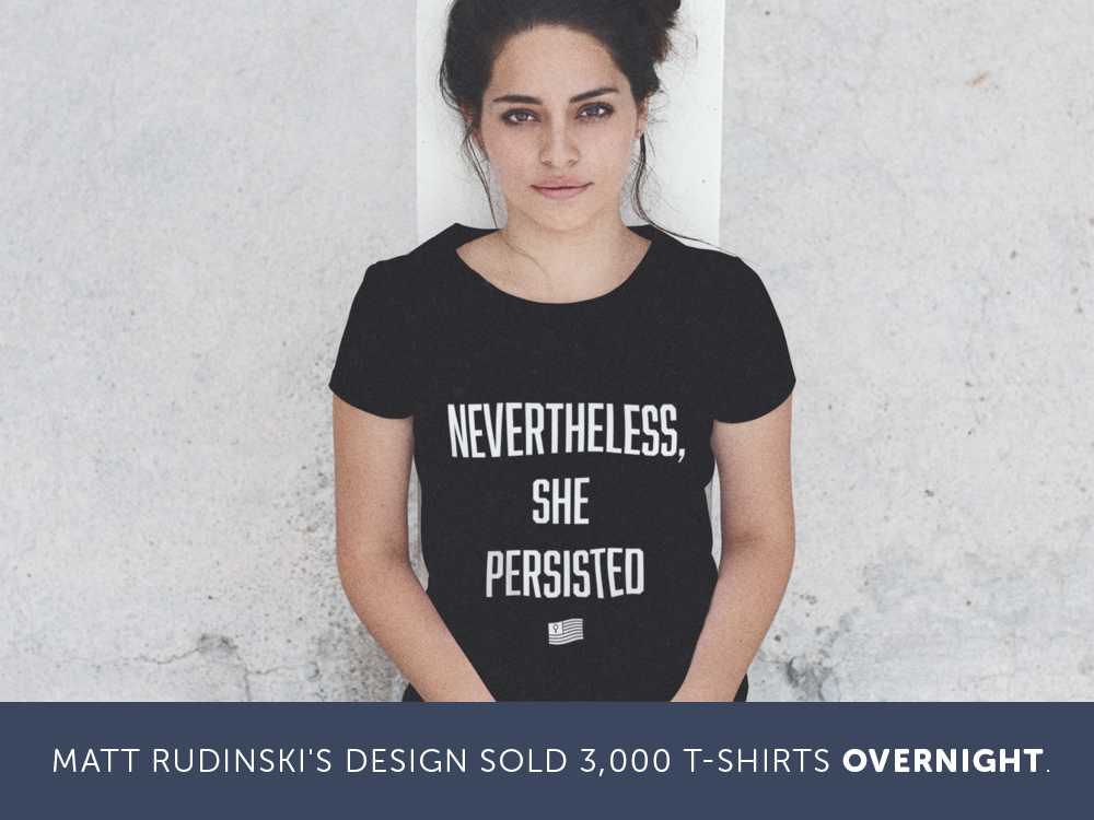 nevertheless, she persisted quote tee