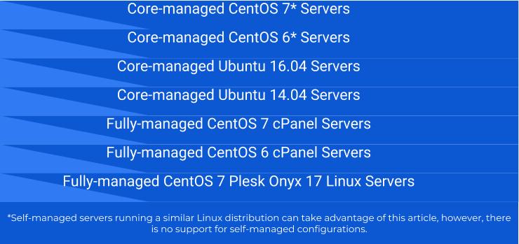 Liquid Web Server Types