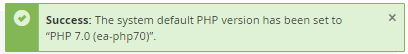 php version change success 