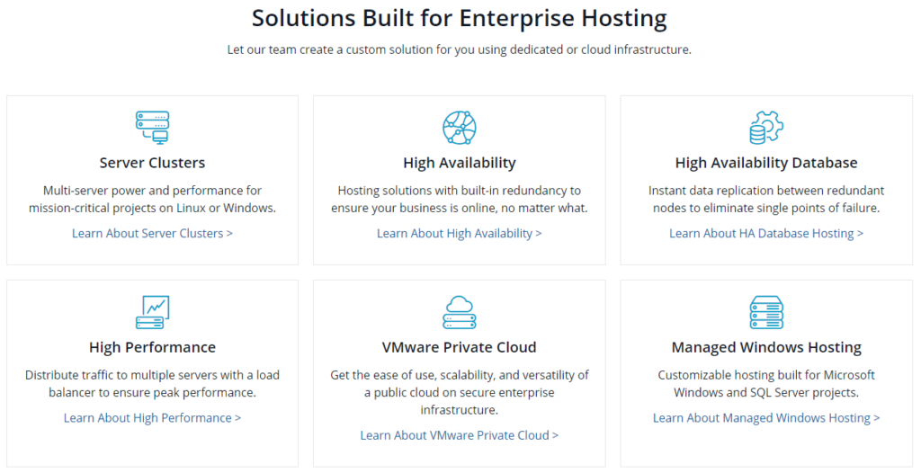 Benefits of choosing Liquid Web enterprise hosting solutions for your hybrid cloud setup.