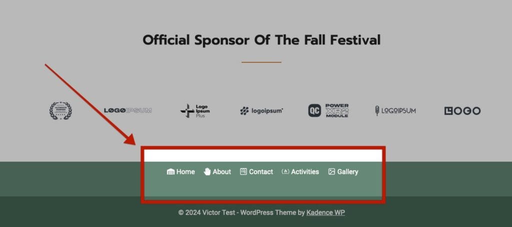 Footer With Nav