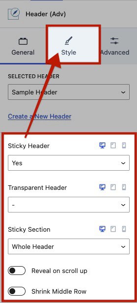 Sticky Settings