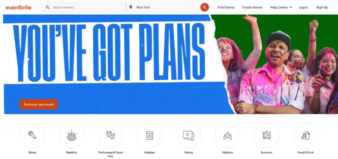 Eventbrite event management platform