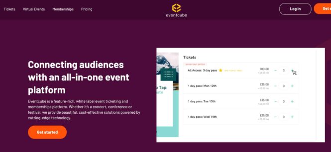 Eventcube ticketing platform