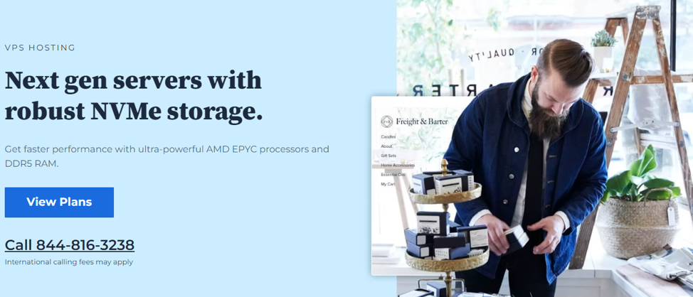 Bluehost’s fairly limited VPS options are worth a look.  