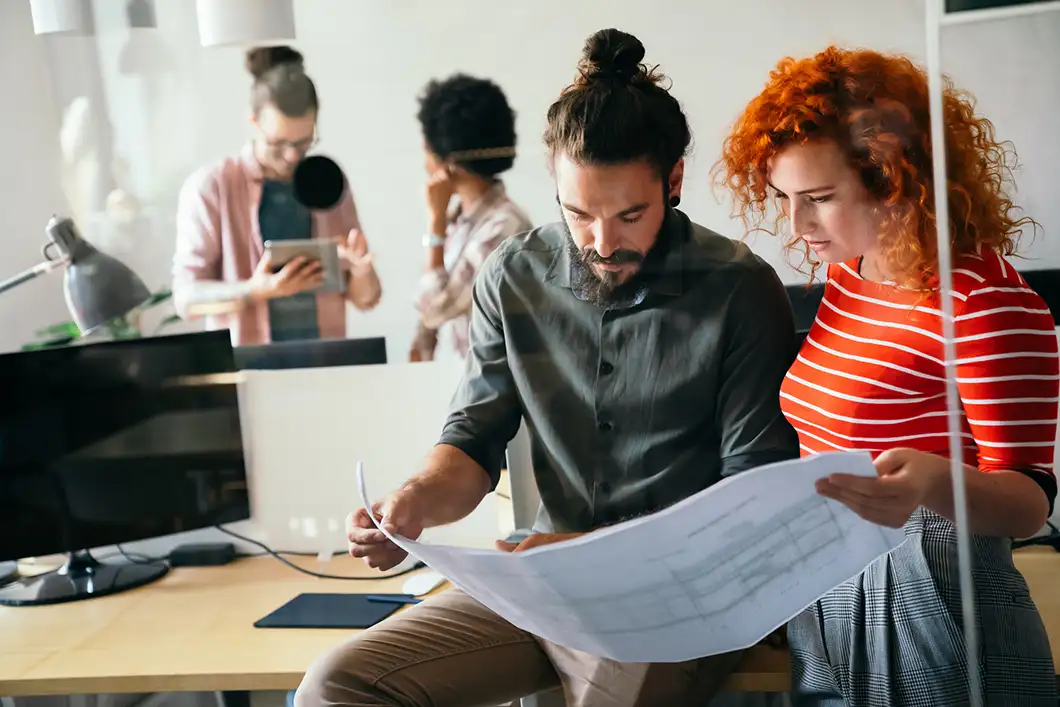 business owners using web hosting