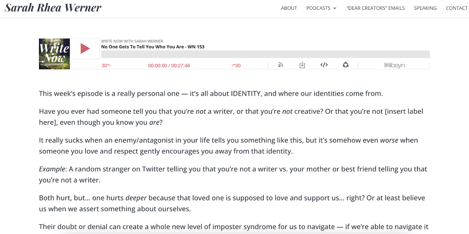 You can discuss your podcast episodes in detail on a WordPress website.