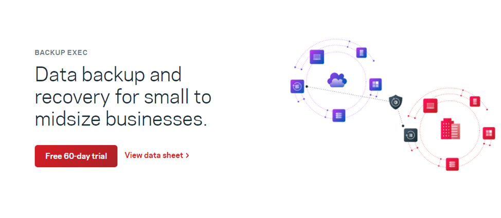 Veritas Backup Exec provides backup and recovery for businesses.