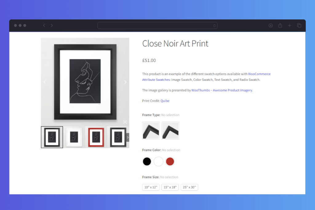 WooCommerce Attribute Swatches Swatch Types