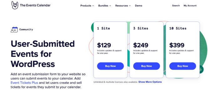 Community landing page.