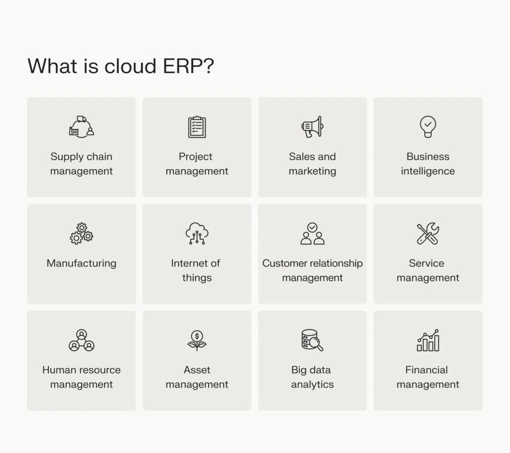 An Enterprise Resource Planning (ERP) system.