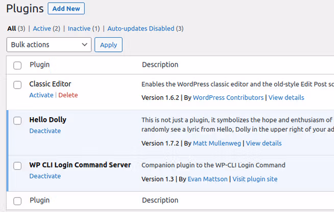 wordpress plugin list