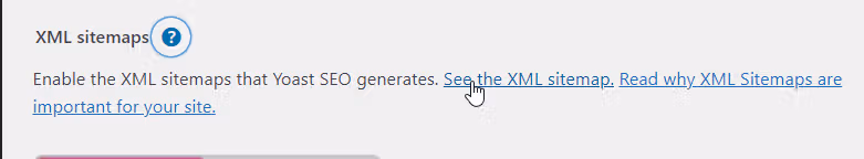 viewing yoast xml sitemap