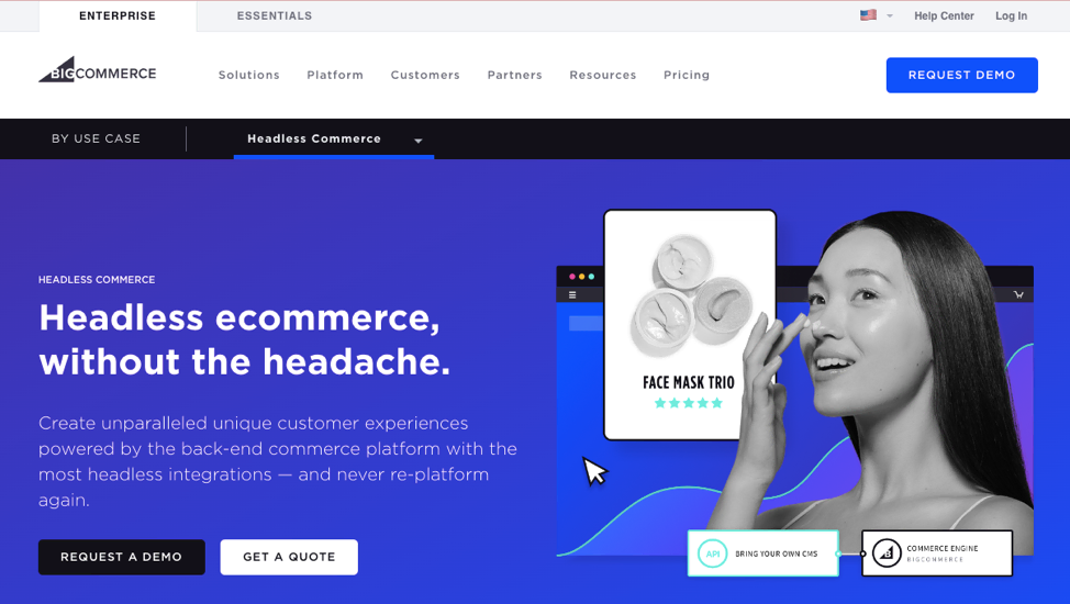 BigCommerce headless commerce focuses on creating high-performing experiences across various touchpoints.