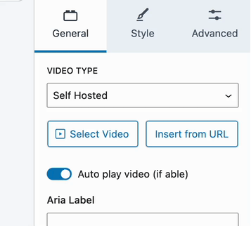 Insert Video from URL