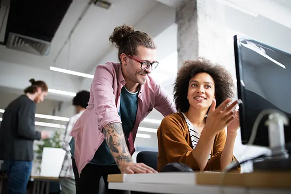 VPS Resellers in office managing clients