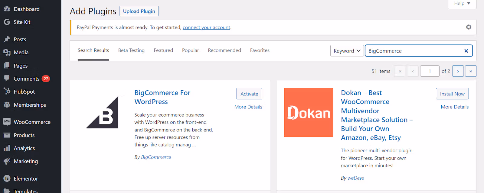 bigcommerce wordpress plugin