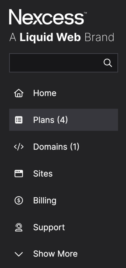 A user selects plans in the customer portal