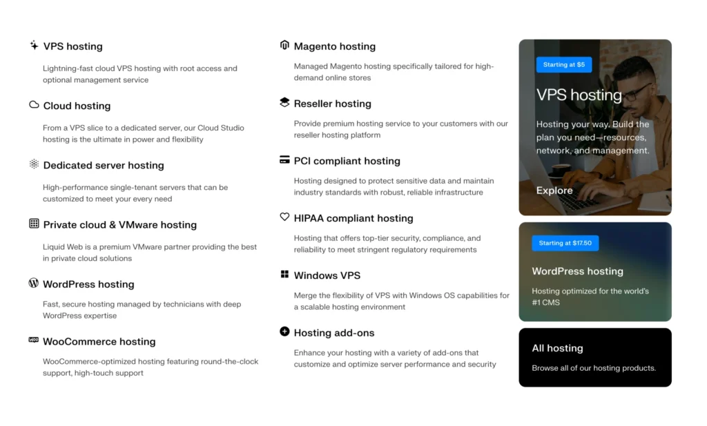 Liquid Web helps with many cloud monitoring tasks. 