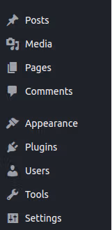 wordpress sidebar screenshot