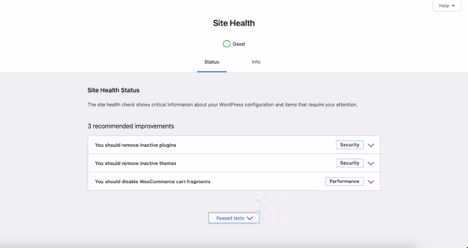 wp site health checker