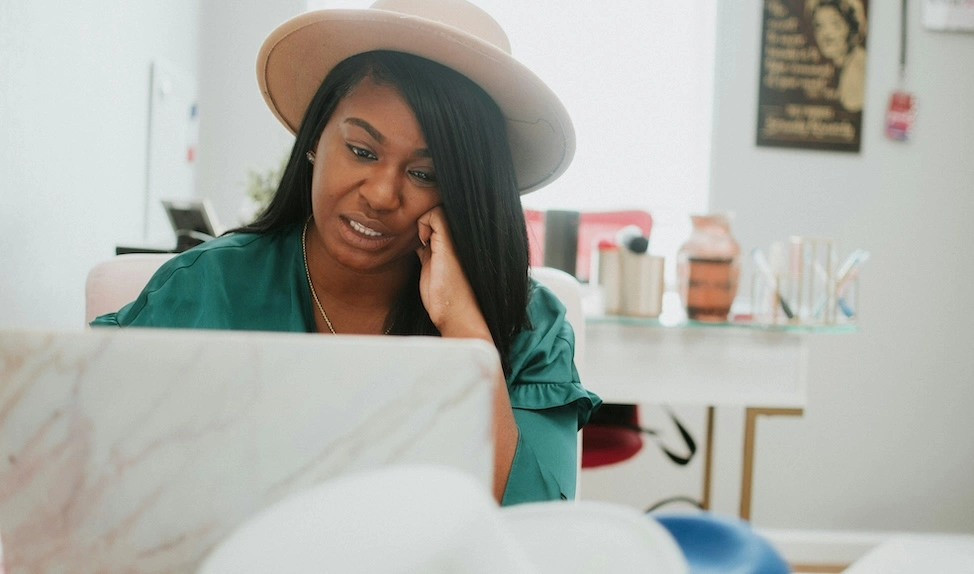 woman installing anti spam plugin