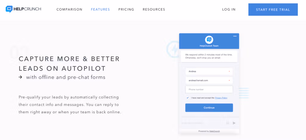 wp marketing automation helpcrunch