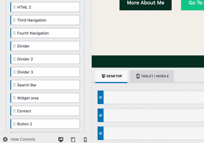 Adding Header Items