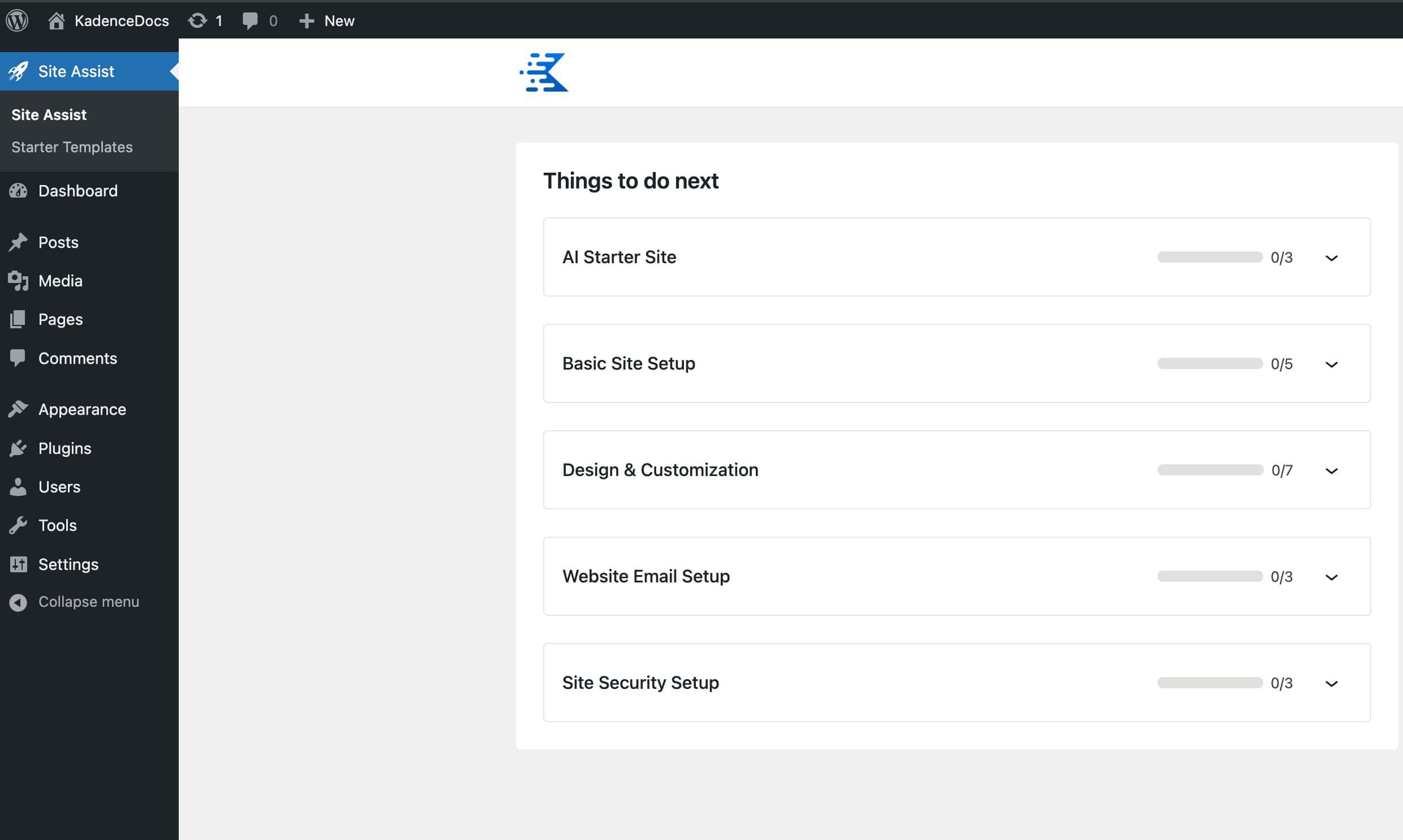 Site Assist Settings