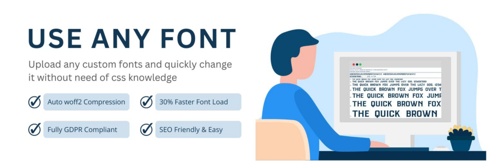 Use any font WordPress plugin