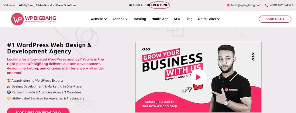 wordpress agency wp bigbang