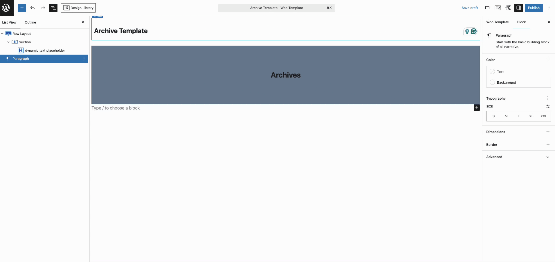 Archive Main Query