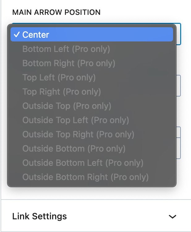 Arrow Positioning