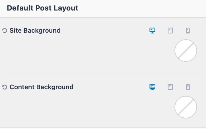 Default Post Layout