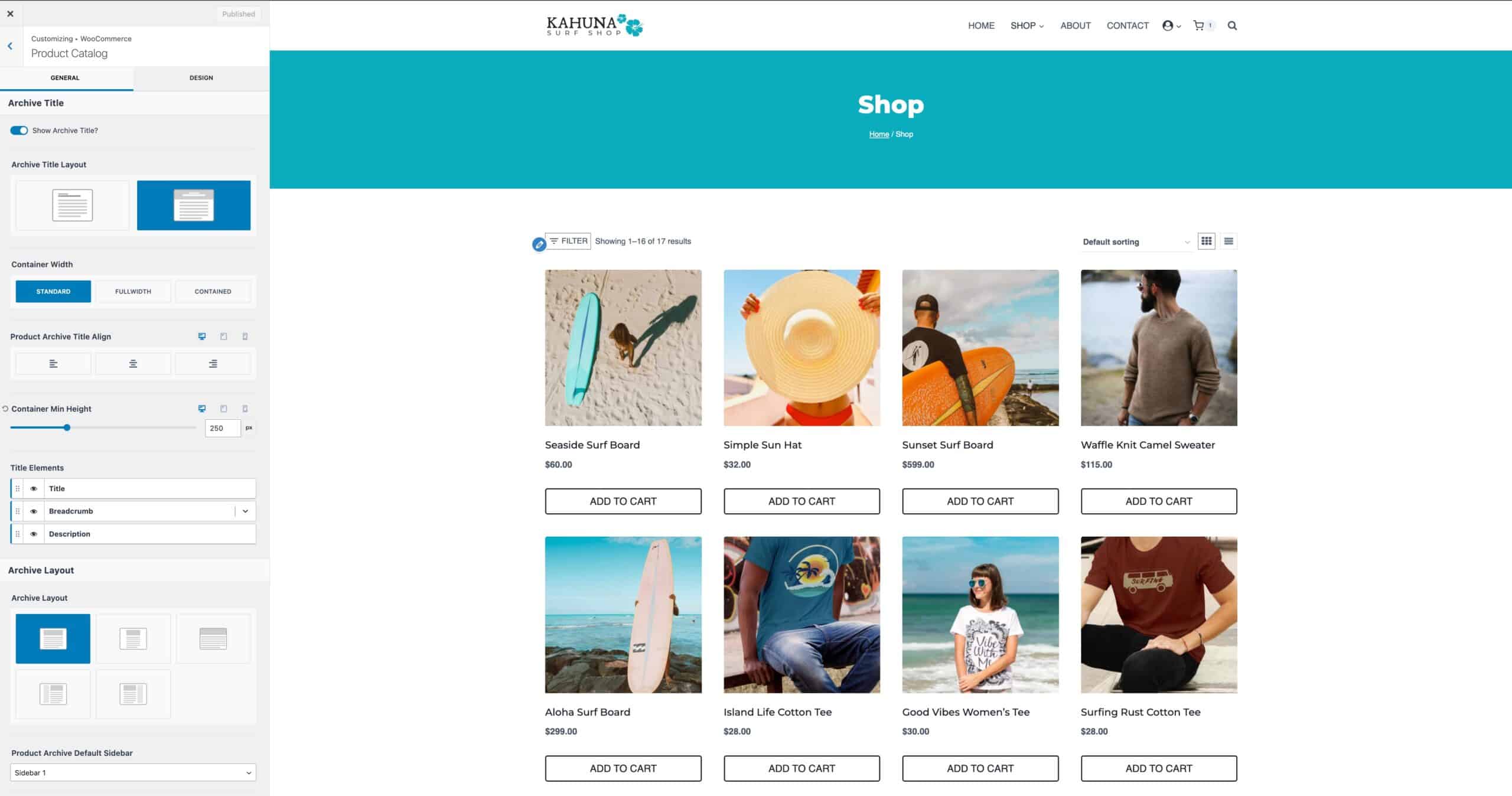 Product Catalog