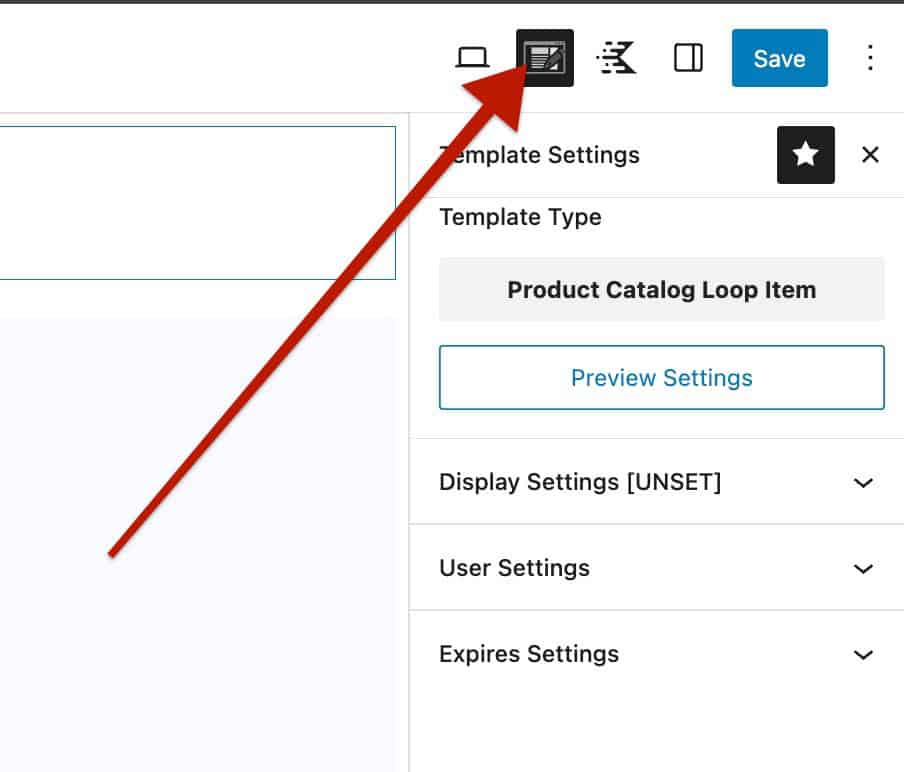 Template Settings
