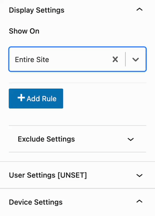 Display Settings
