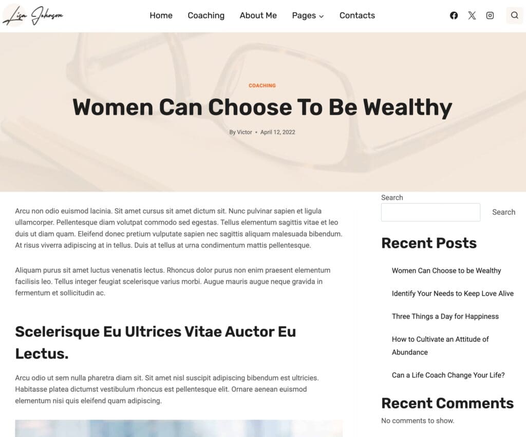 Sidebar Demo