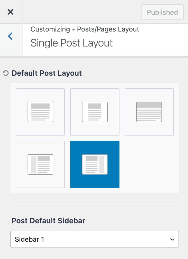 Single Post Layout