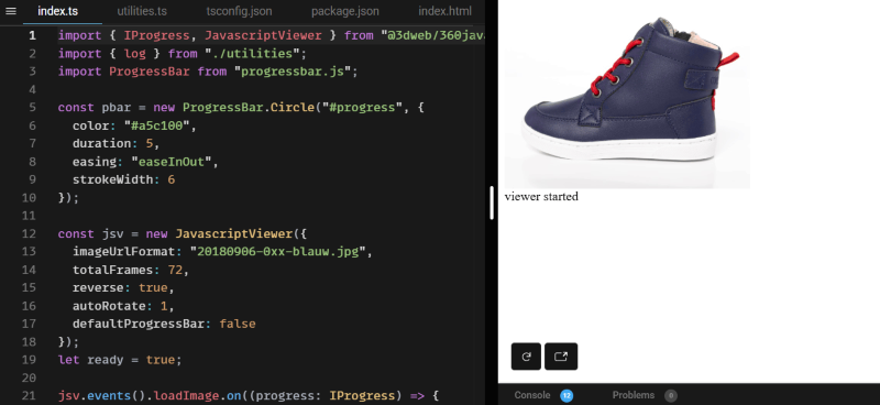 360 Javascript Viewer WordPress 360 image viewer interface