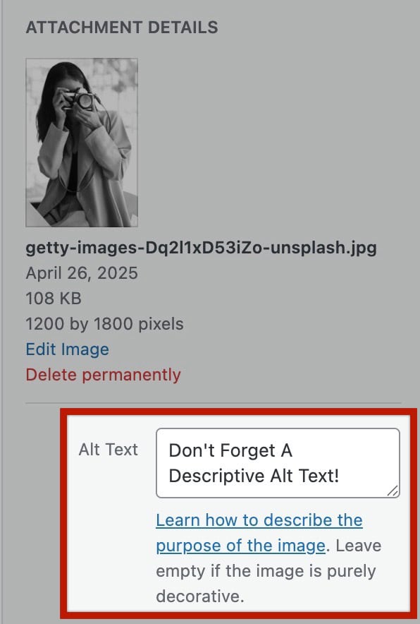 Alt Texts
