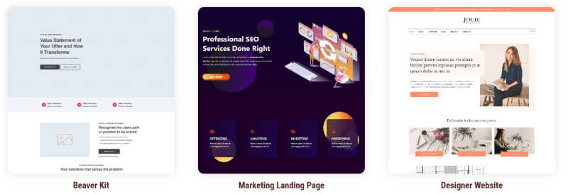 Beaver Builder page templates