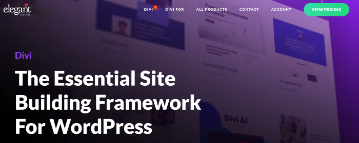 Divi page builder