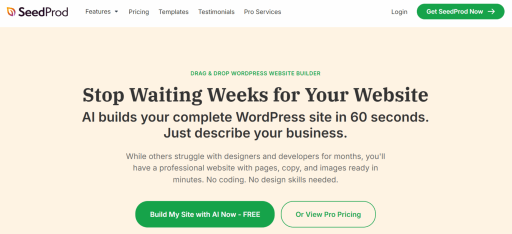 SeedProd page builder