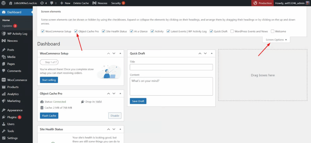Add new widgets to dashboard