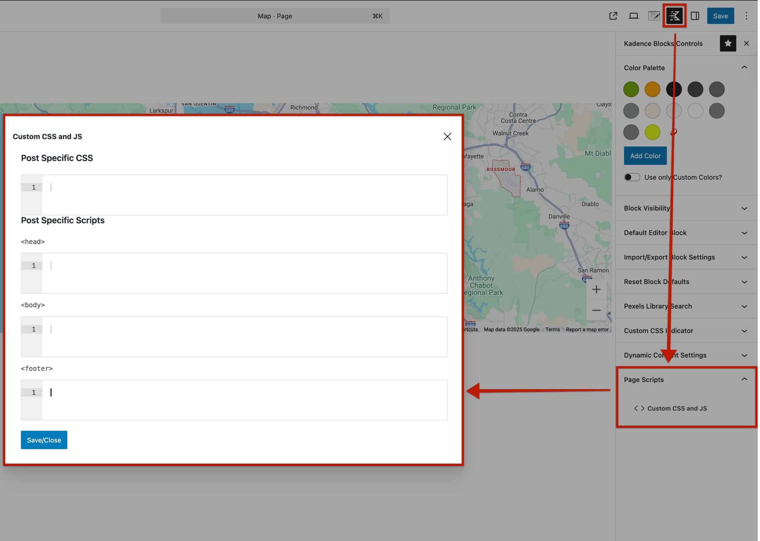 Adding Page Scripts