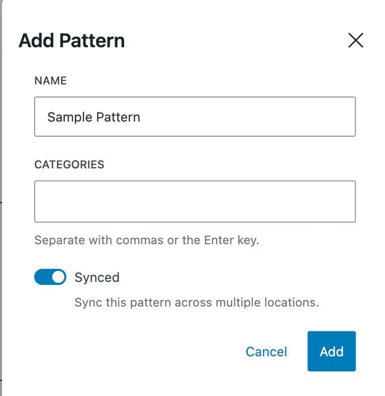 Create a Pattern