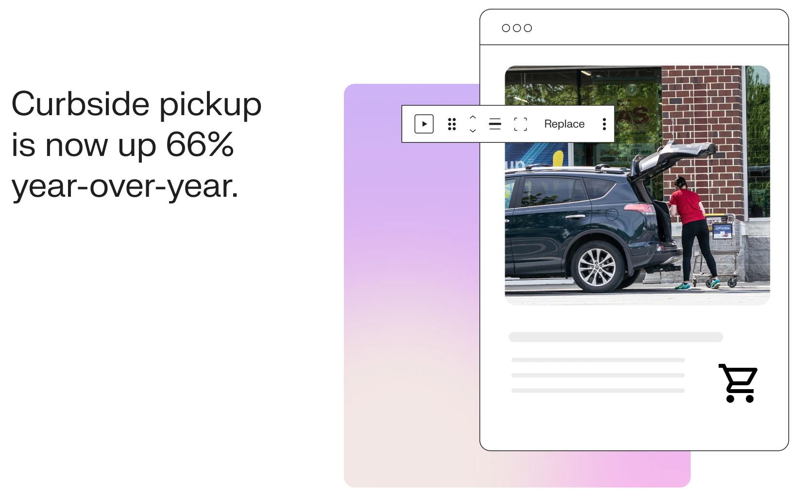 Picking up products curbside